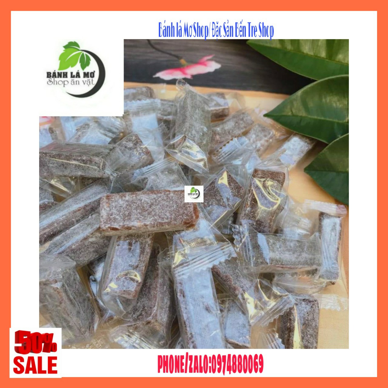 500GR KẸO GỪNG DẺO NGUYÊN PHẤN KIÊN LONG- BÁNH LÁ MƠ SHOP