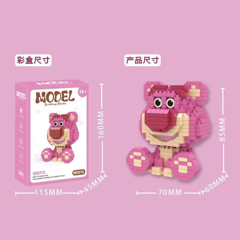 Mô hình đồ chơi lắp ráp 3D gấu lego bearbrick giá rẻ đẹp