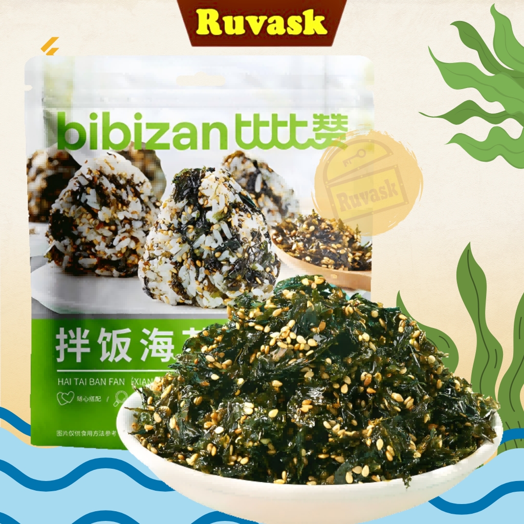 Rong Biển Trộn Cơm Ăn Liền Dinh Dưỡng BIBIZAN - Rong Biển Rắc Cơm Chay Mặn Đều Dùng Được - Rong Biển Vụn Ruvask