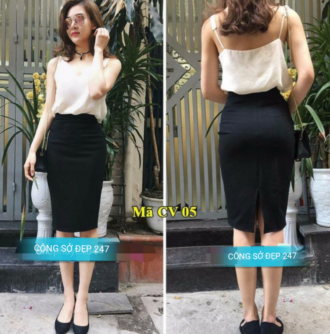 [HCM]Chân váy bút chì công sở cao cấp