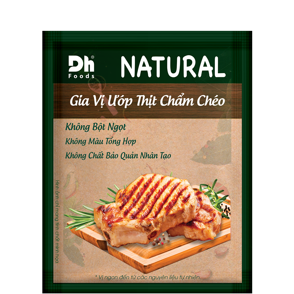 Natural gia vị ướp thịt chẩm chéo