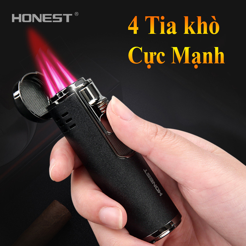 [HCM]Bật lửa khò honest chính hãng giá tốt bảo hành uy tín bơm gas đánh lửa tiện ích