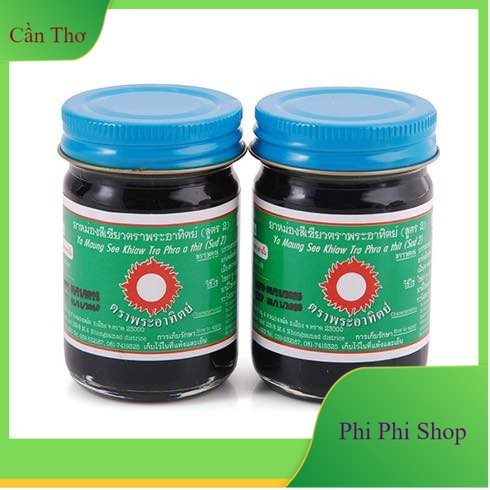 Set 2 chai dầu cù là đen xoa bóp thái lan 60g