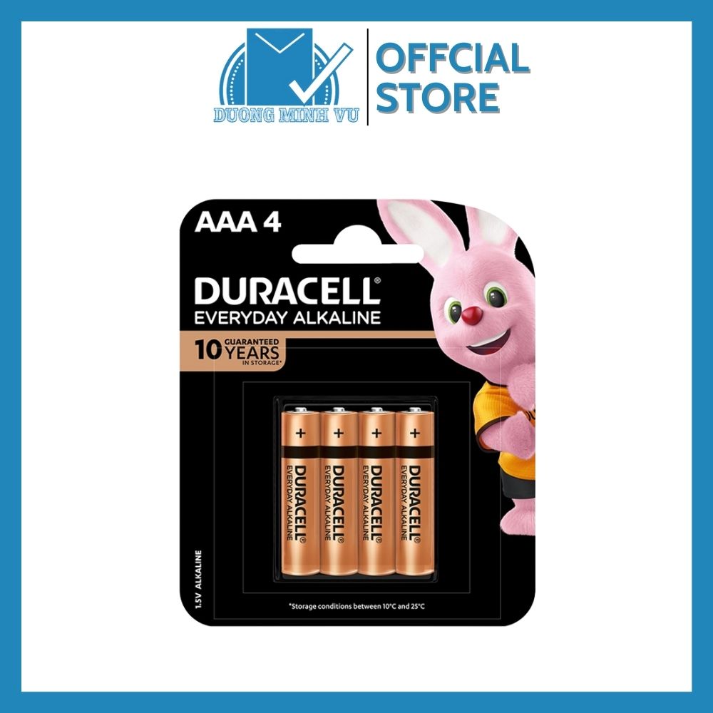 Pin Kiềm Duracell Everyday AAA vỉ 4 viên