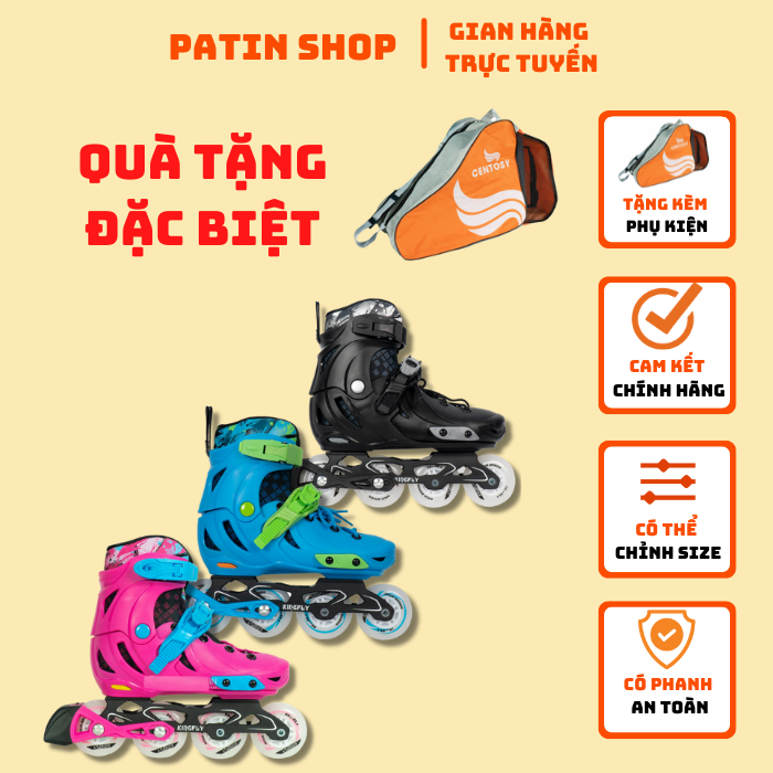 Giày patin trẻ em w198-qs - giày patin cho bé- giày trượt patin trẻ em