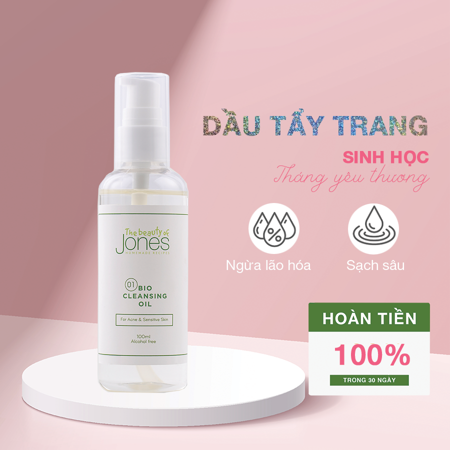 Dầu tẩy trang dành da mụn nhạy cảm The Beauty of Jones 100ml
