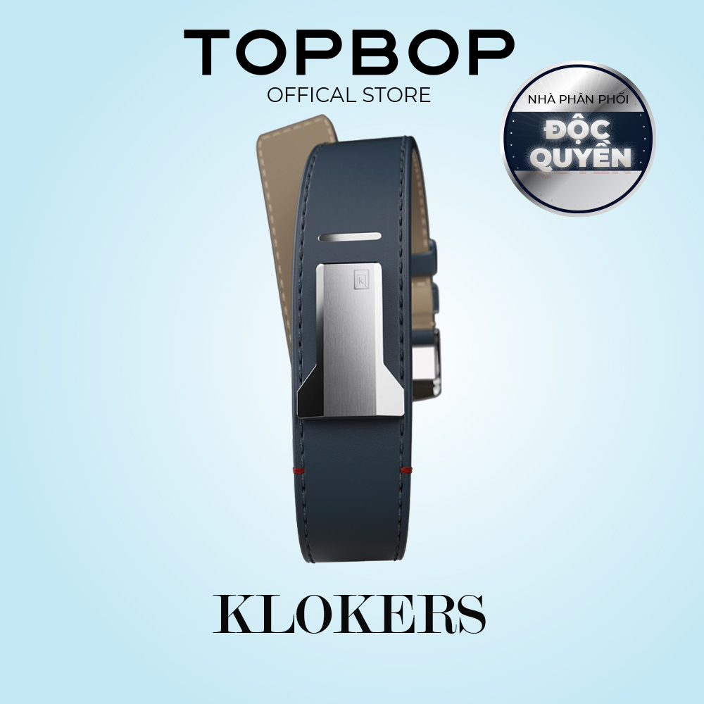 Dây Klokers Straight Strap Navy Blue Leather 18mm - Phụ kiện thời trang hàng hiệu chính hãng