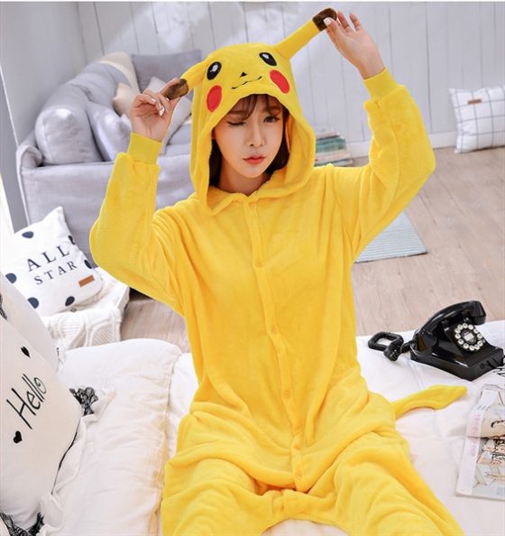 Bộ liền thân siêu đáng yêu hình nhân vật Pikachu