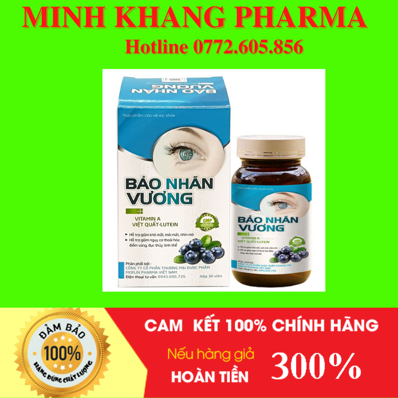 Bảo nhãn vương - viên uống bổ mắt cao cấp - chất lượng - minh khang pharma 1