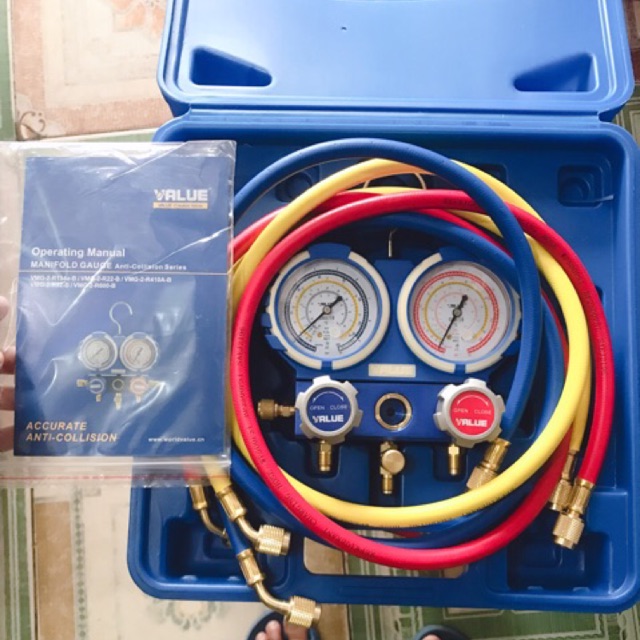 Đồng hồ gas đôi kèm dây R410 - VMG-2-R41A-B