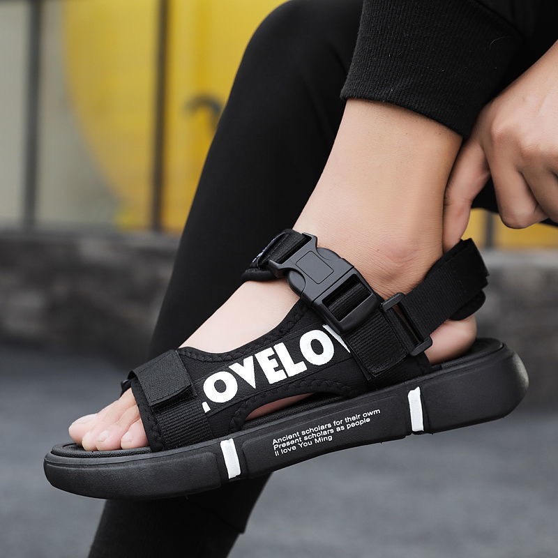 (Có 2 Màu) Xăng đan nam Dép quai hậu học sinh LOVEE siêu đẹp