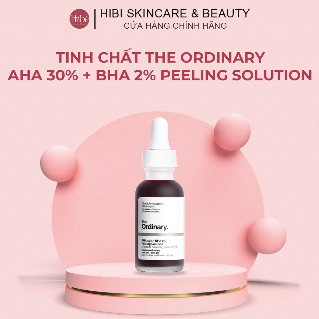 Tinh chất serum the ordinary aha 30% + bha 2 peeling solution, tẩy da chết the ordinary