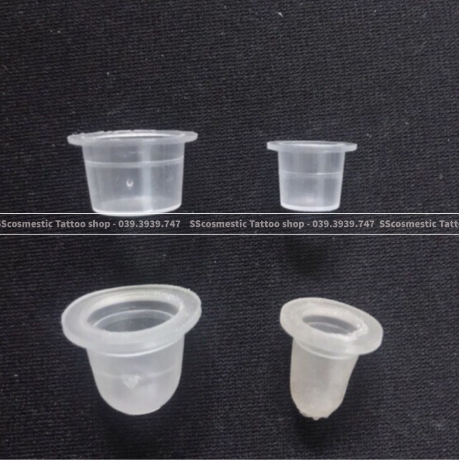CHUM SILICON-💗FREESHIP💗HŨ NHỰA PHUN XĂM -Hũ Đựng Mực (Túi 100 cái)