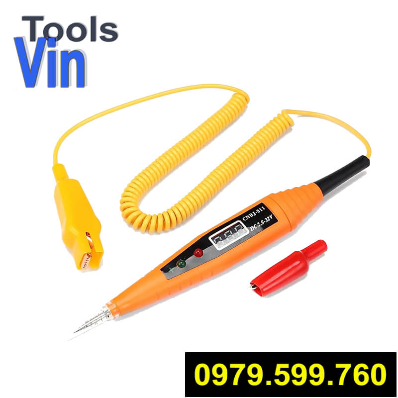 Bút thử điện hiển thị Volt dùng cho ắc quy 6V - 12V - 24V