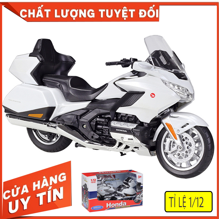 Mô hình moto Honda Goldwing 2020 tỉ lệ 1:12 WELLY