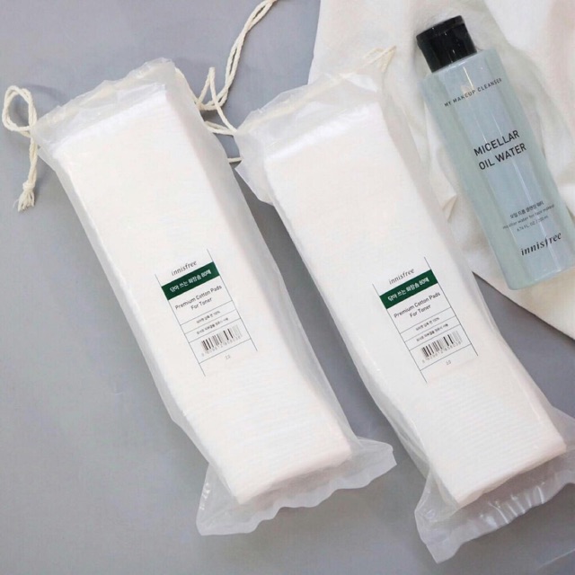 Bông Tẩy Trang 5 Lớp Innisfree 5 Layer Cleansing Cotton Pads Bịch 80 Miếng