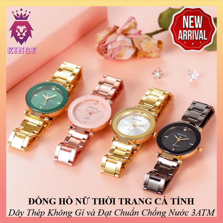 [MÃU HOT 2020] Đồng Hồ Nữ Modiya Thời Trang Cao Cấp - Dây Da Mềm Mịn - Đạt Chuẩn Chống Nước 3ATM