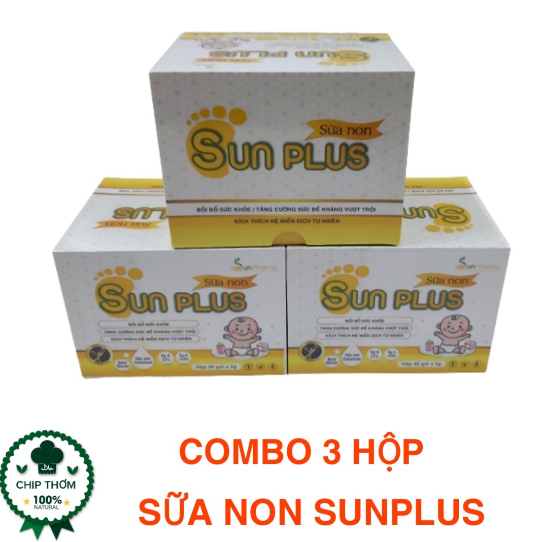 Combo 3 hộp sữa non sunplus