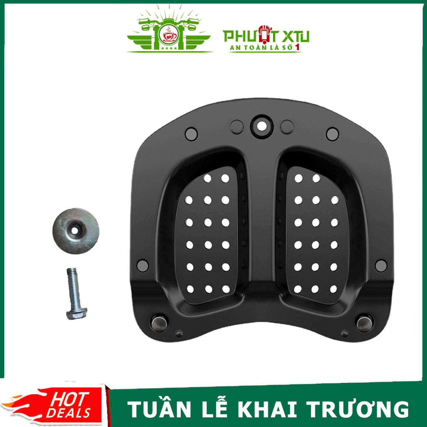 Tấm đáy lót thùng thép các bon sau xe moto - hội quán phượt xtu khuyên dùng