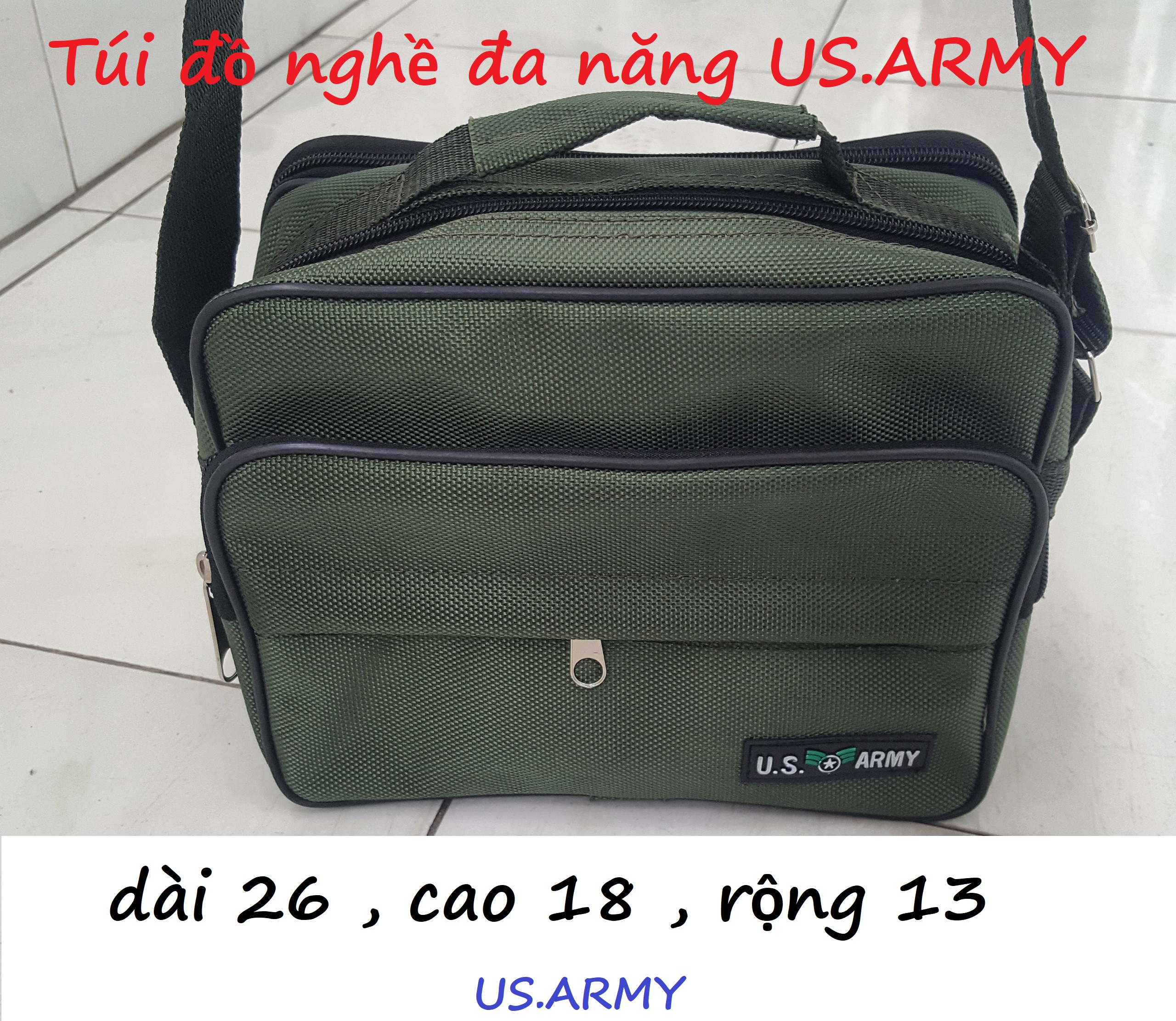 Túi đựng đồ nghề đa năng army loại tốt size nhỏ