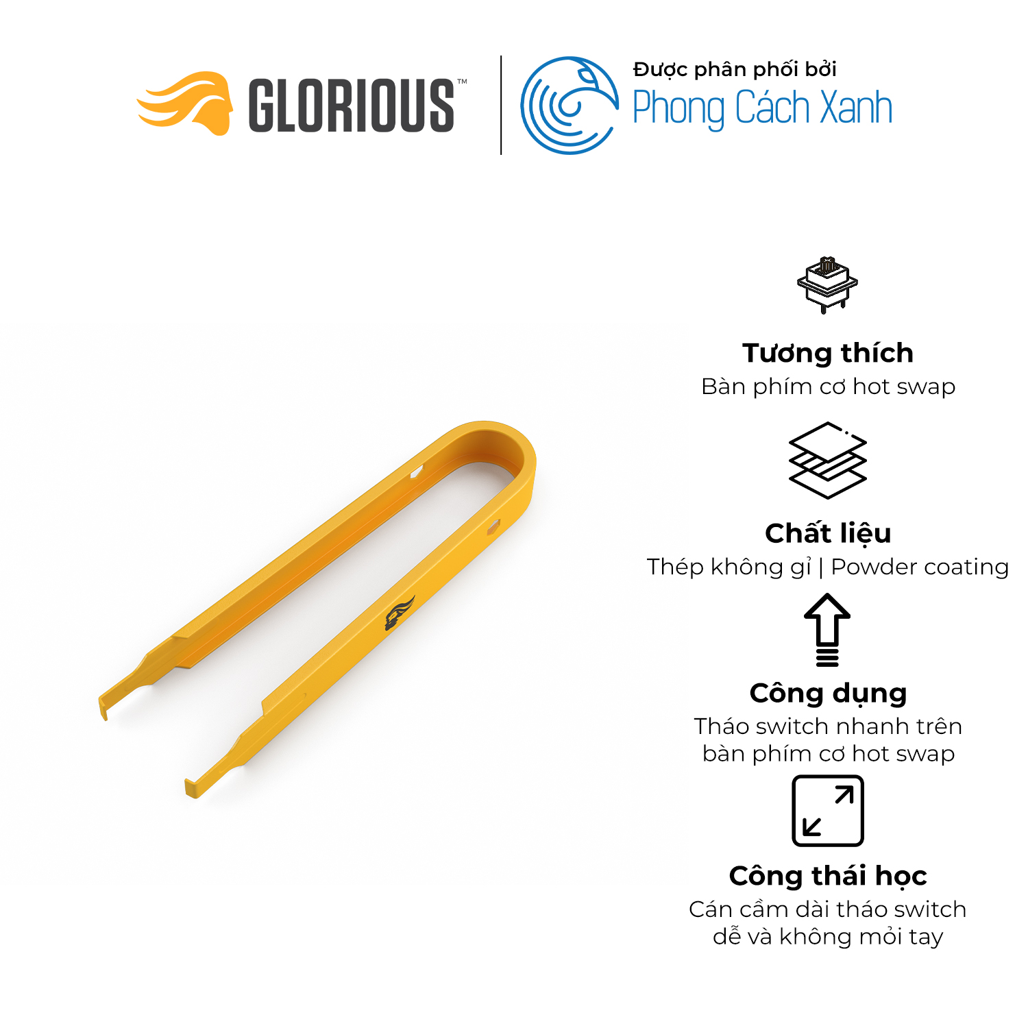 Dụng cụ gỡ switch Glorious Switch Puller - Hàng chính hãng