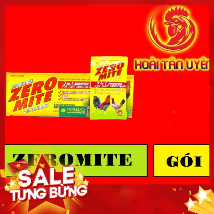 Combo 4 gói xà bông zeromite tắm gà đá