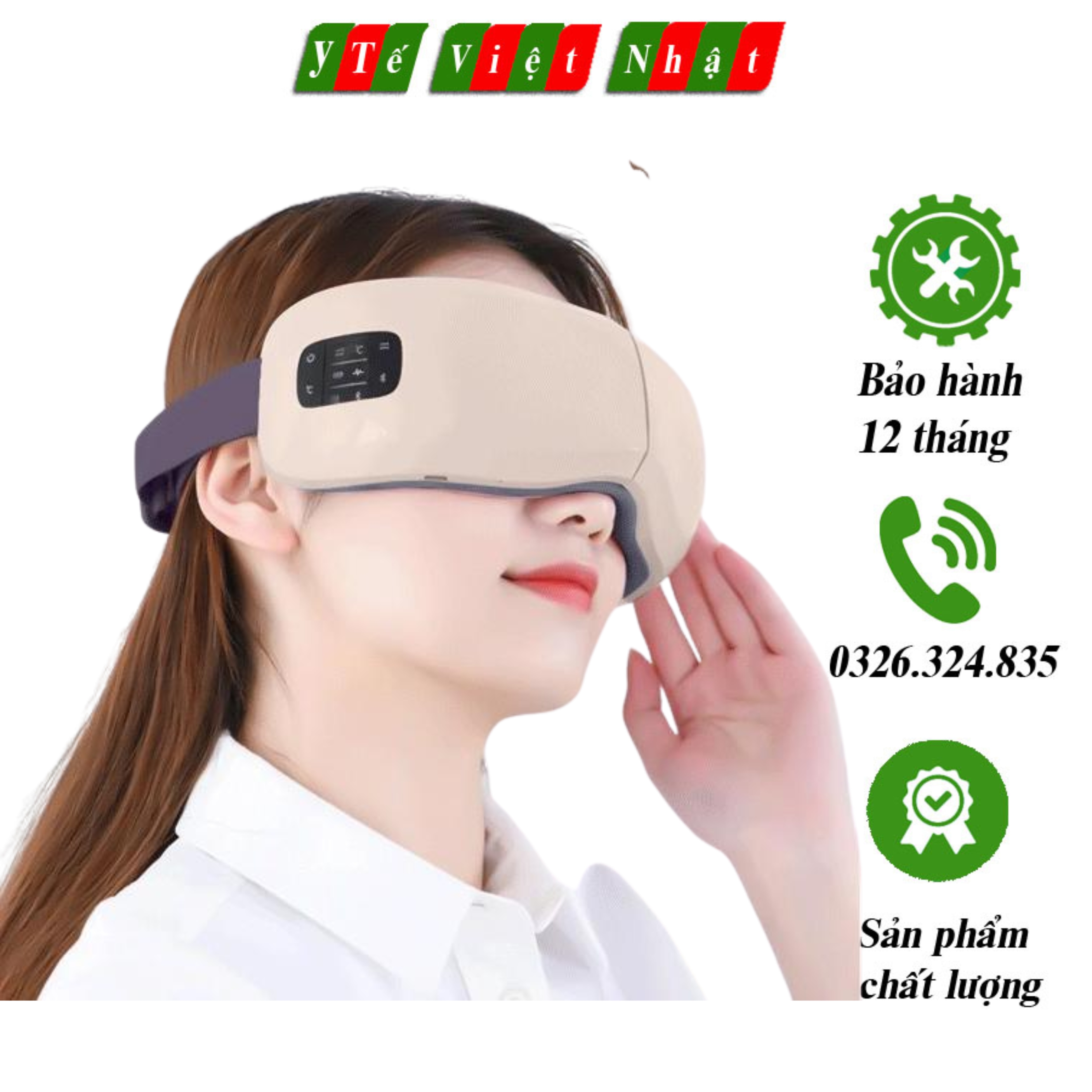 Máy massage giảm thâm quầng mắt, mát xa giảm đau mỏi mắt hy-01