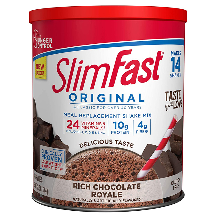 Bột giảm cân Slim Fast Original hương Socola 364g