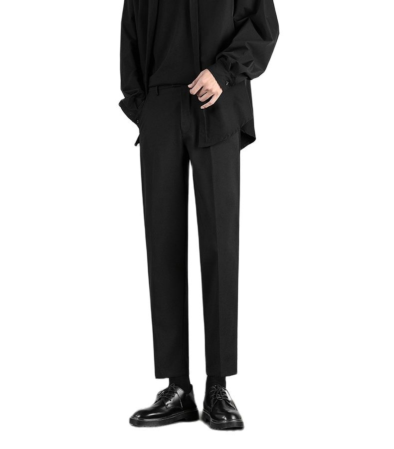 Quần tây nam Kojiba dáng ôm Hàn Quốc co dãn nhẹ, quần âu nam đen trơn vải chống nhăn xù