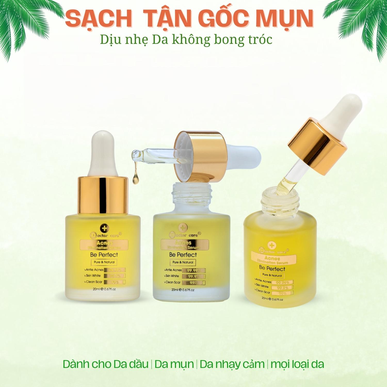 Serum giảm Mụn ẩn,mụn đầu đen,mụn thâm cho da dầu da nhạy cảm  DOCTOR CARE