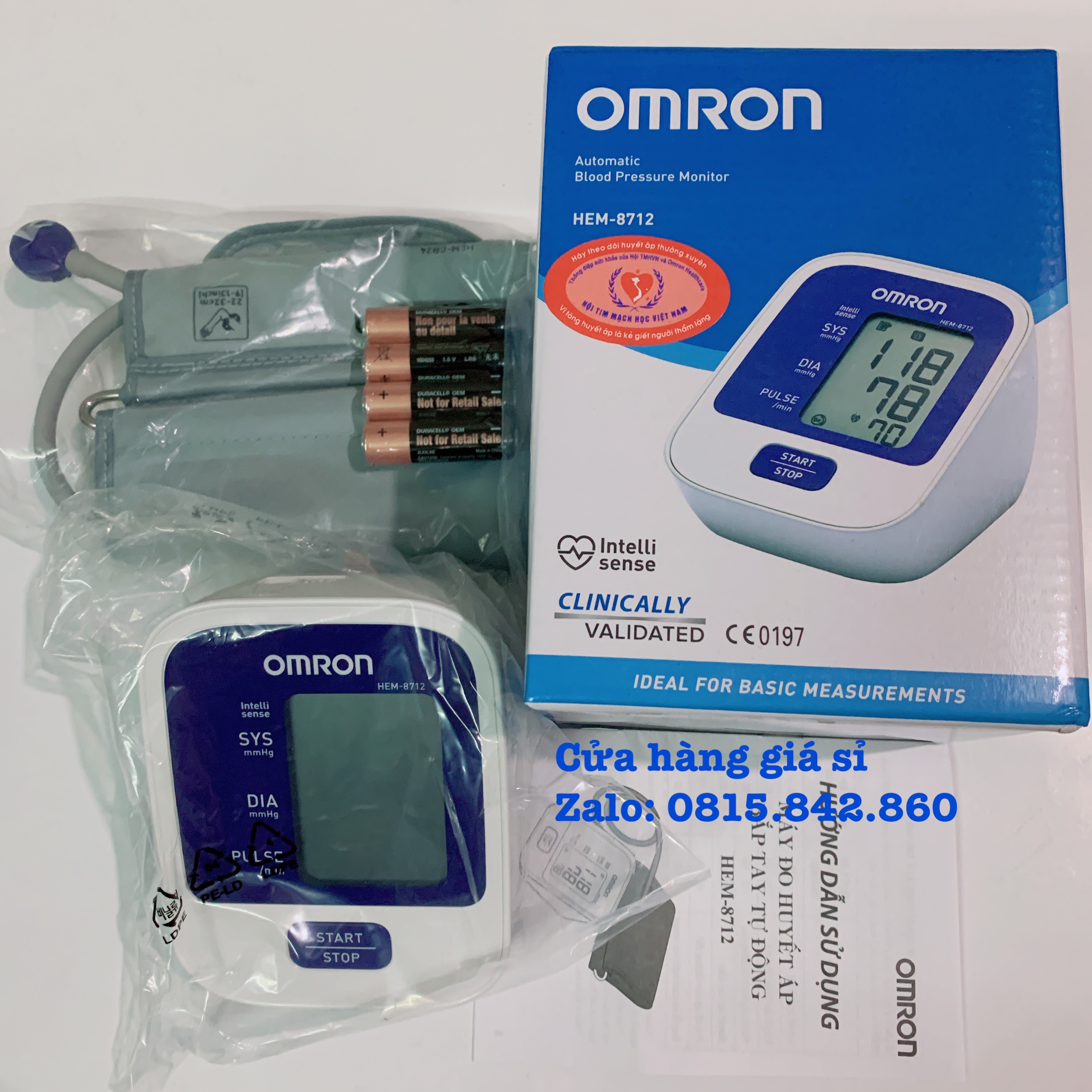 Máy đo huyết áp bắp tay Omron HEM 8712 Bảo hành chính hãng 5 năm
