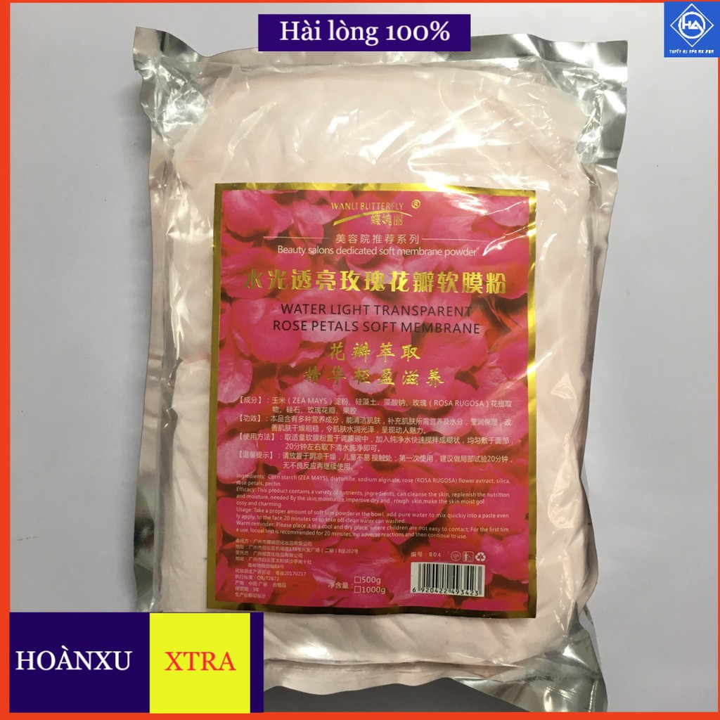 BỘT ĐẮP MẶT NẠ COLLAGEN HOA HỒNG CÁNH HOA HỒNG ĐỎ dưỡng ẩm dưỡng trắng da