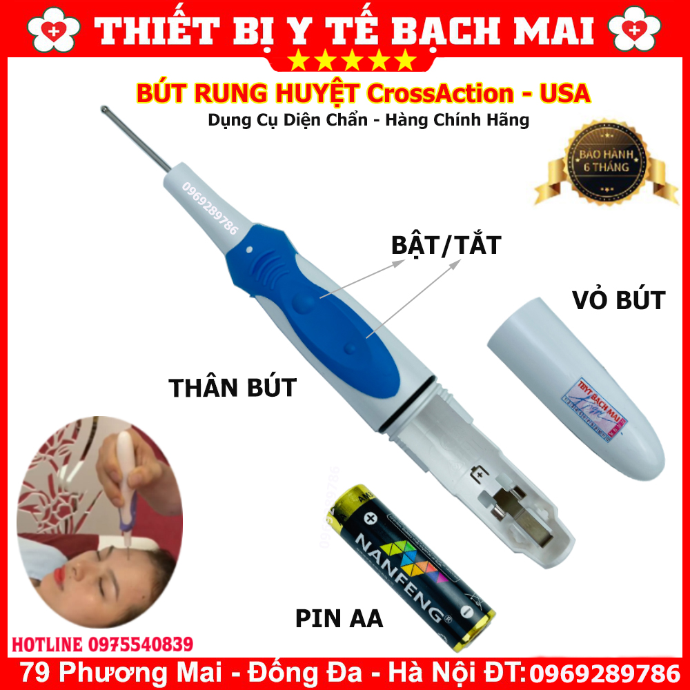 Bút Rung Huyệt CrossAction - Bút Day Ấn Huyệt, Dụng Cụ Diện Chẩn