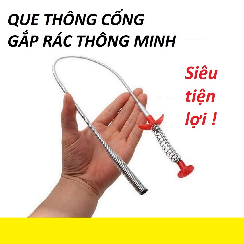 Que thông cống - gắp rác thông minh - Set 2 cái - siêu tiện lợi - siêu nhân cứu cánh cho các bà nội trợ