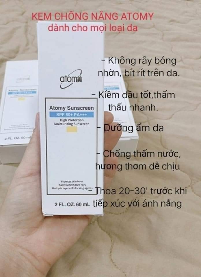 [SG] Kem chống nắng màu trắng - Atomy Sunscreen SPF 50+ PA +++ 50ml