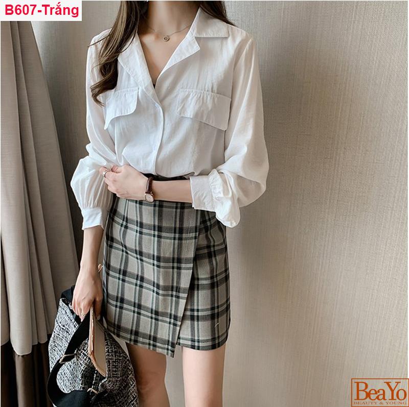 B607-áo sơ mi vest đũi beayo