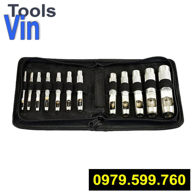 Bộ đục lỗ gioăng 12 chi tiết 3 – 19 mm