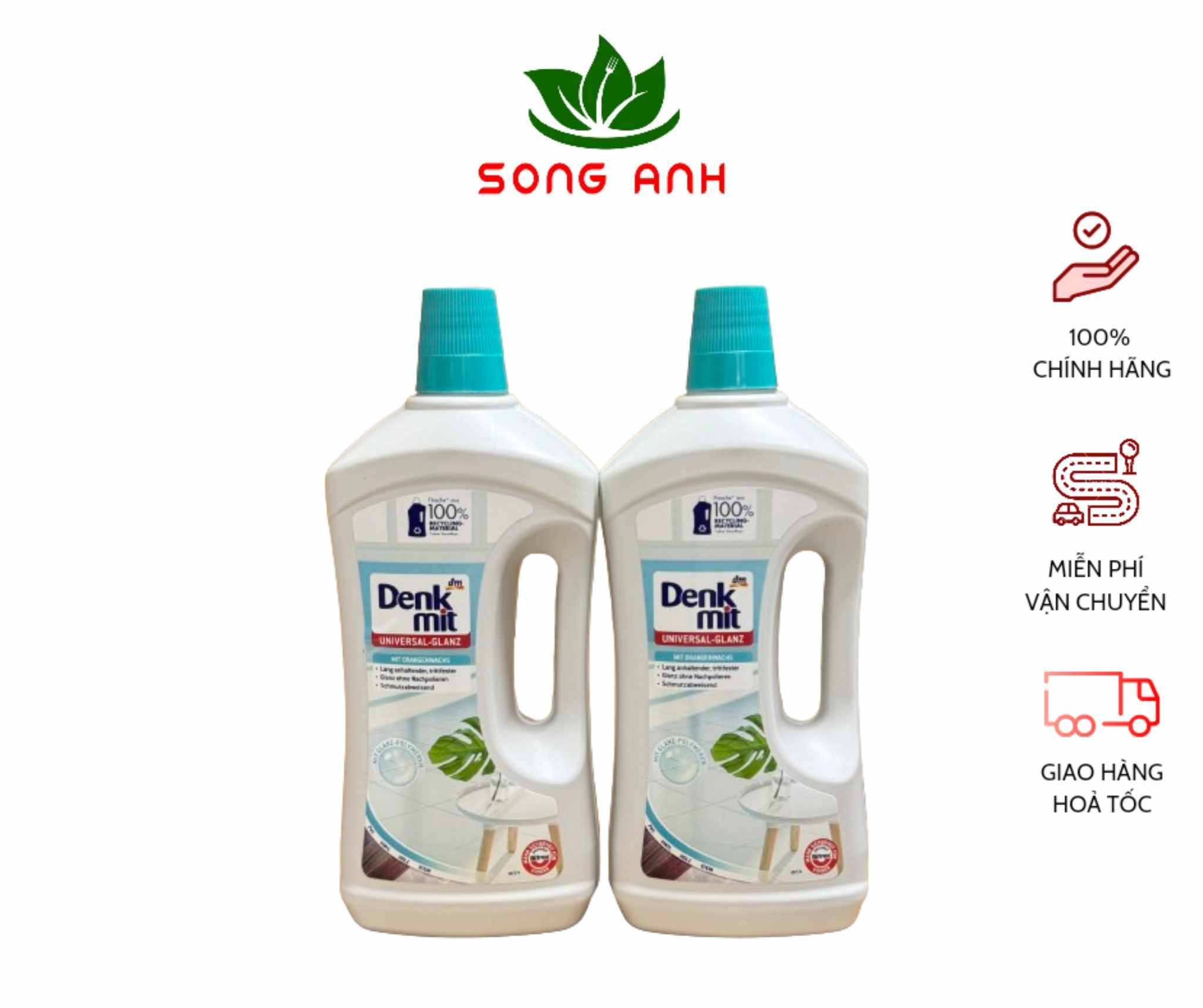 Denkmit nước lau sàn gạch, sàn nhựa chuyên dụng dung tích 1L