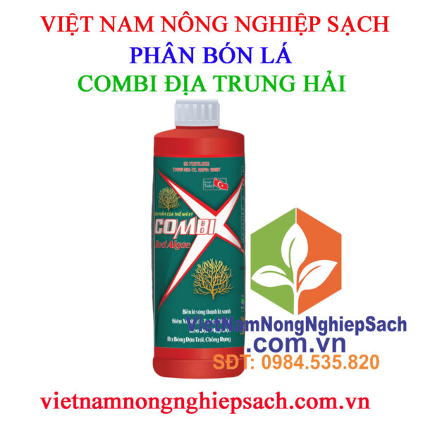 Combi – phân bón lá siêu xanh lá, to lá, dày lá địa trung hải chai 500ml