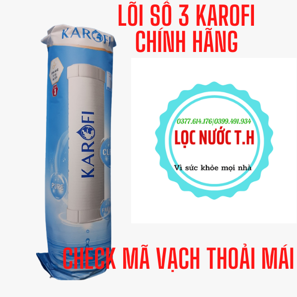 Lõi 3 ka rofi,lõi p p 1m dùng cho máy lọc nước.