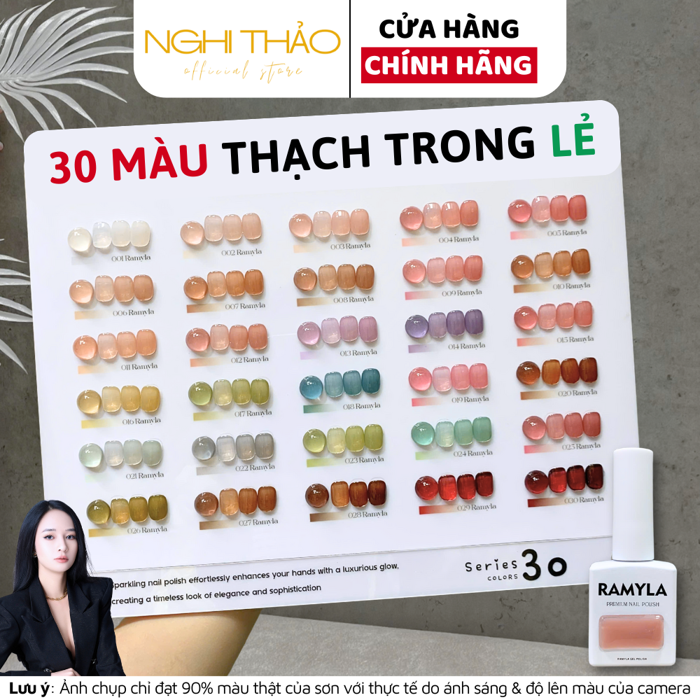 Sơn gel thạch trong lẻ màu RAMYLA Nghi Thảo