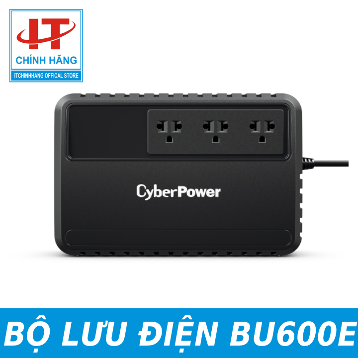 Bộ lưu điện ups dự phòng cyber power 600va - bu600e-as - bảo hành 12 tháng