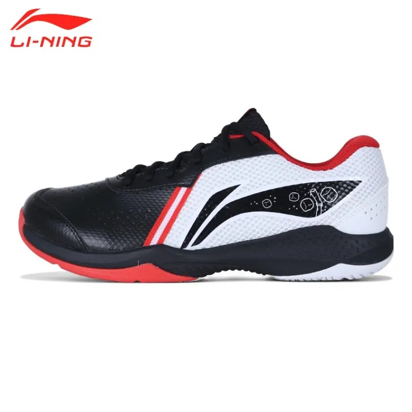 Giày cầu lông Lining nam AYTS020-2 màu Đen trắng Chính hãng