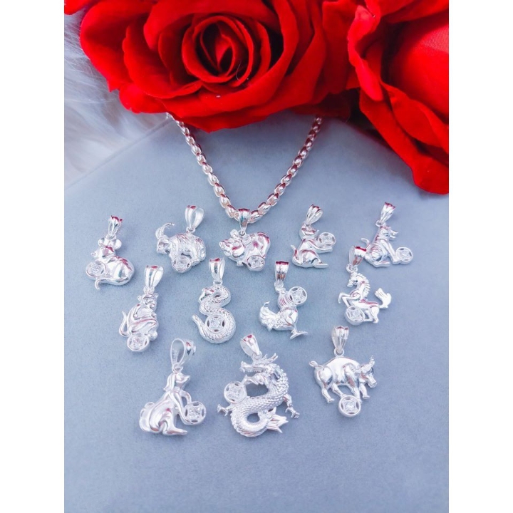 Dây chuyền BẠC TA mặt CON GIÁP cho BÉ yêu