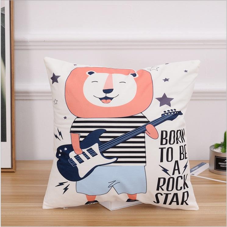 Gối vuông 45*45 hình thú ngộ nghĩnh