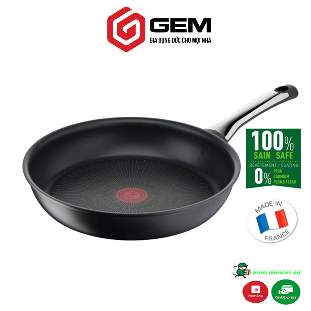Chảo rán Tefal Excellence 28 cm nhập khẩu Đức, chống dính, truyền nhiệt tốt, không chứa PFOA, tay cầm chống bỏng