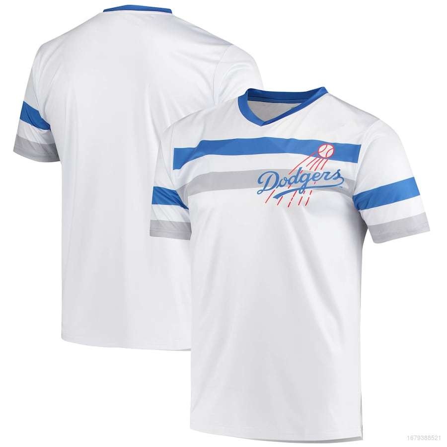 Chất lượng cao Jersey QY MLB Dodgers Stitches White Jersey Baseball