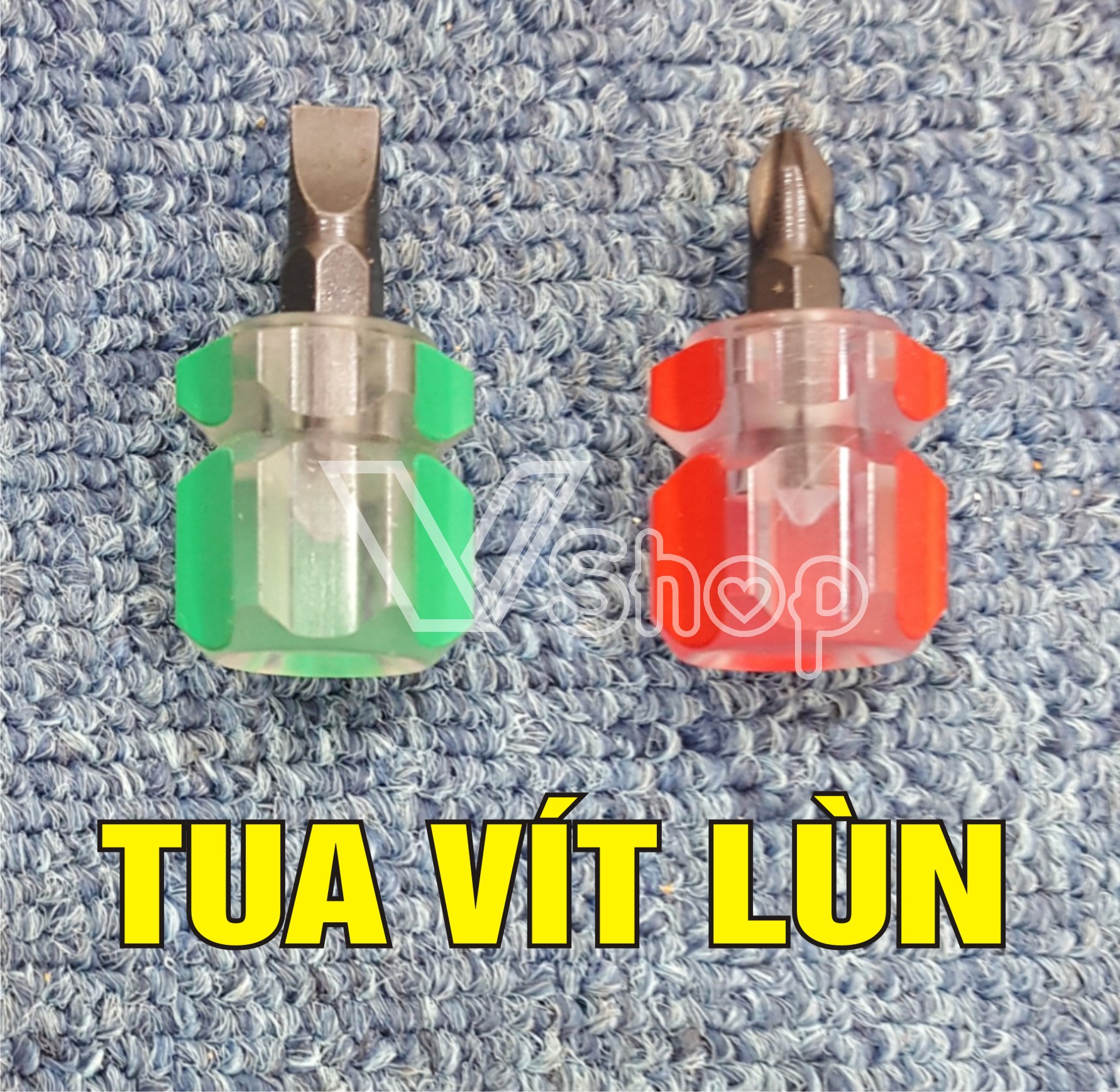 Tua vít lùn, tuốc nơ vít, dụng cụ mở vít, nhỏ gọn. bộ, 2 cái