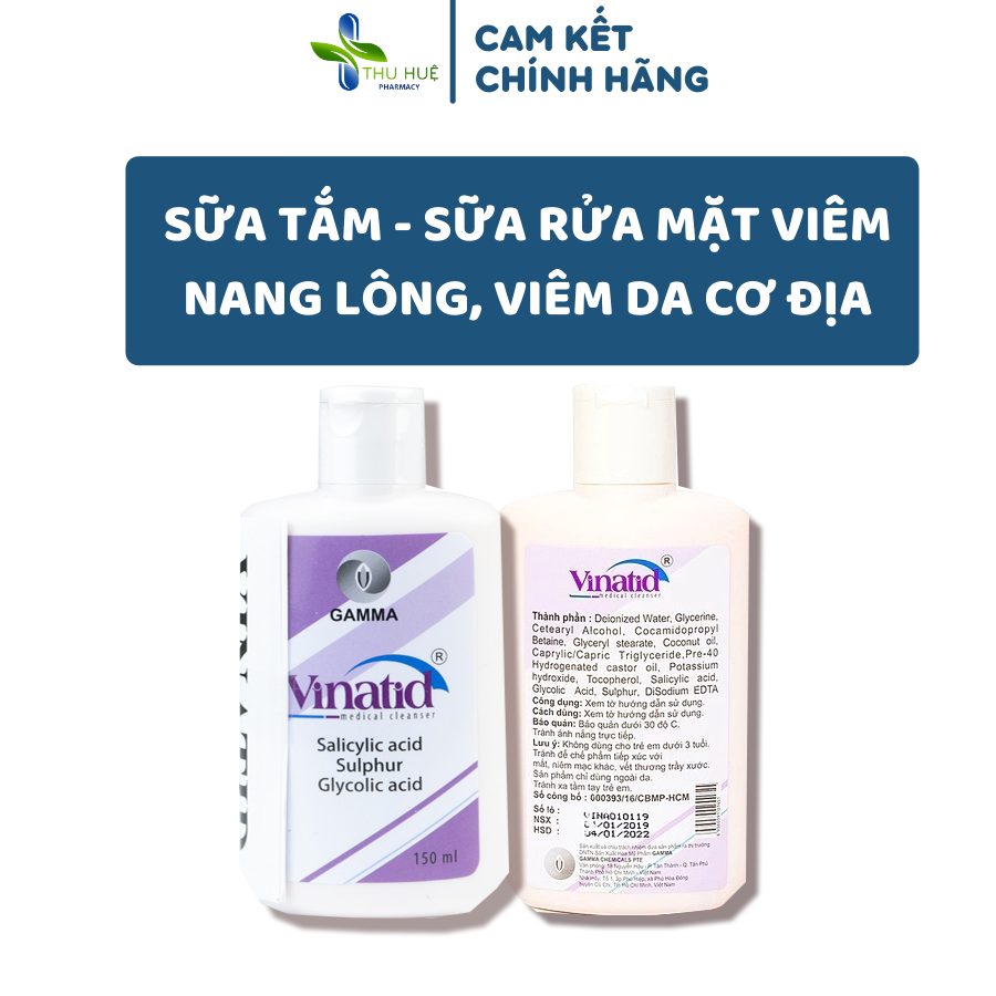 Sữa Rửa Mặt VINATID 150ml Chính Hãng, Làm Sạch Sâu, Cấp Ẩm, Kiềm Dầu, Review Tốt Trên Lazada
