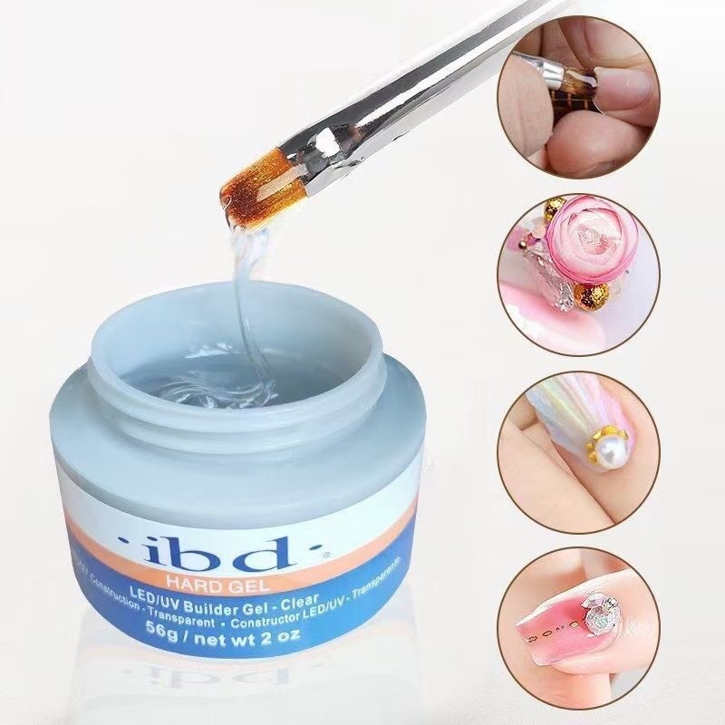 Gel đắp ibd hũ 56g ( gel lạnh ibd dùng đắp , nối móng , tạo vỏ sò , mũi khoang )